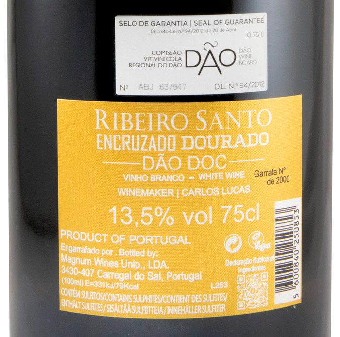 2022 Ribeiro Santo Encruzado Dourado branco