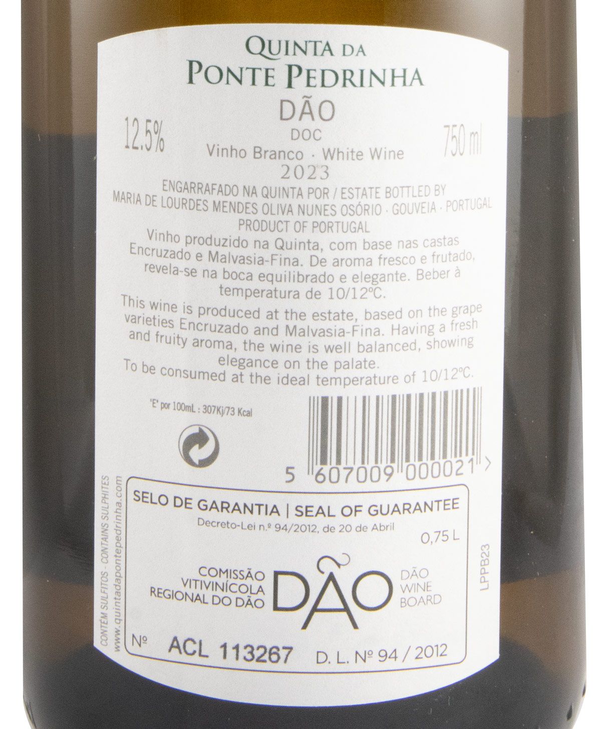 2023 Quinta da Ponte Pedrinha white