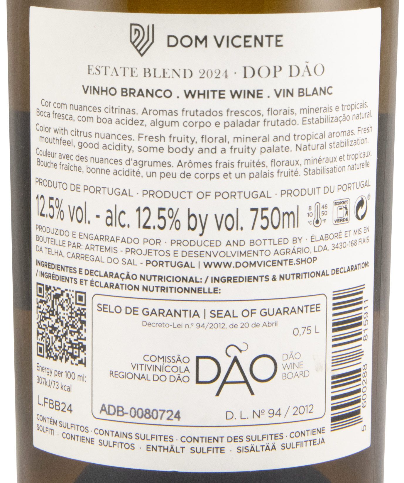 2024 Dom Vicente Field Blend branco