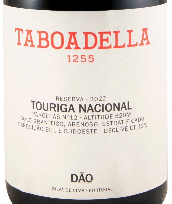 2022 Taboadella Touriga Nacional Reserva tinto
