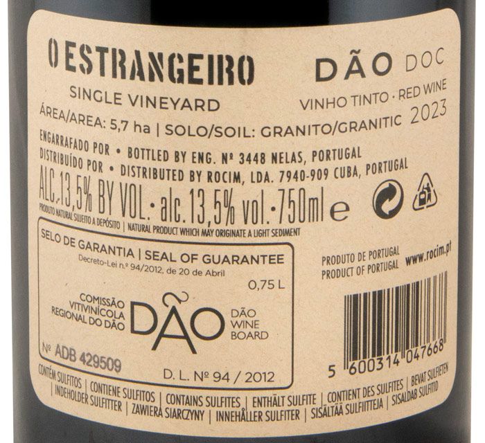 2023 Rocim O Estrangeiro tinto