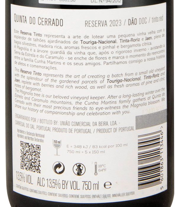 2023 Quinta do Cerrado Reserva tinto