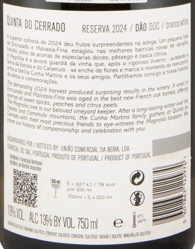 2024 Quinta do Cerrado Reserva branco