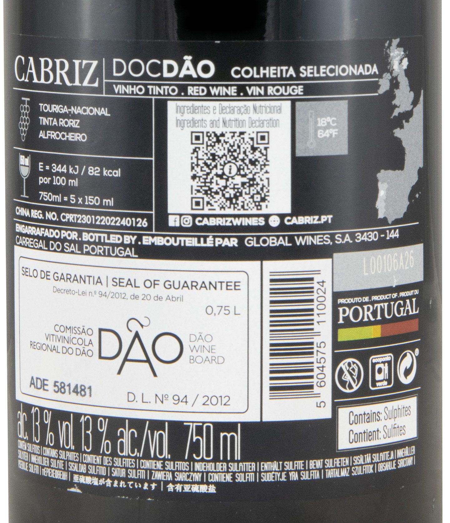 2023 Cabriz Colheita Selecionada tinto