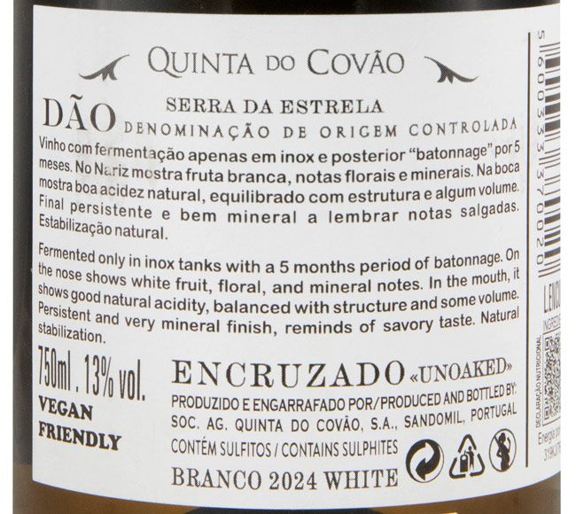 2024 Quinta do Covão Encruzado Unoaked branco