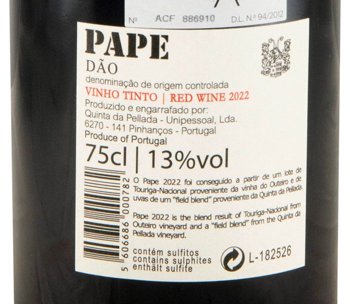 2022 Quinta da Pellada Pape tinto