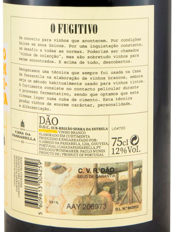 2020 Casa da Passarella O Fugitivo Curtimenta branco
