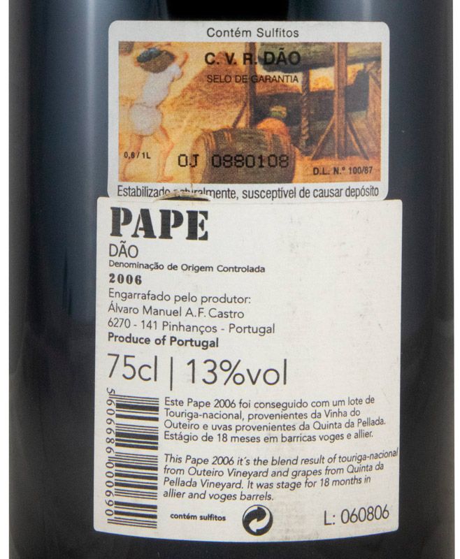 2006 Quinta da Pellada Pape tinto