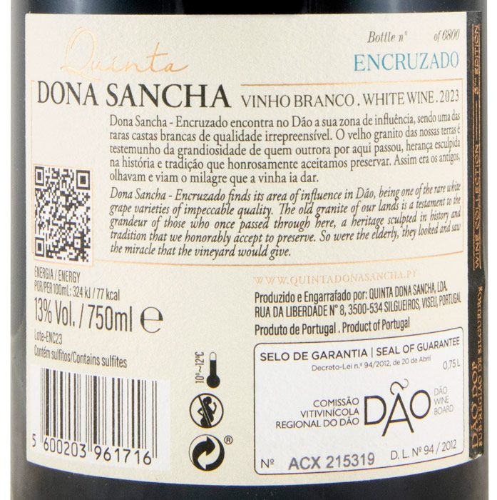 2023 Quinta Dona Sancha Encruzado white