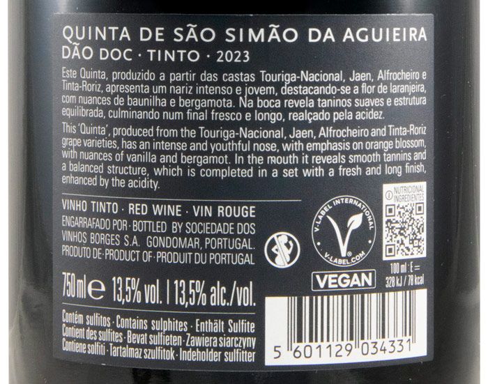 2023 Borges Quinta de São Simão da Aguieira tinto
