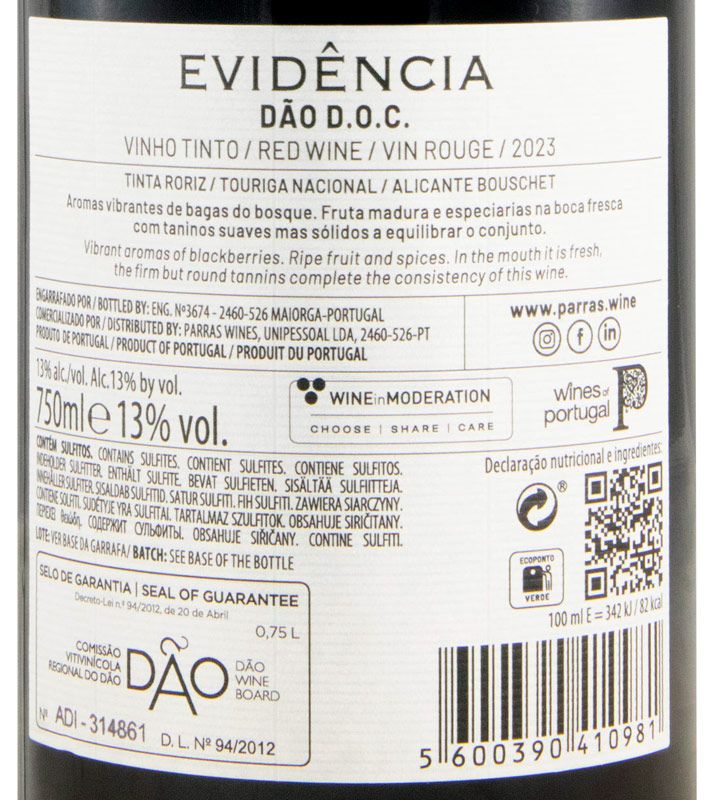 2023 Evidência tinto