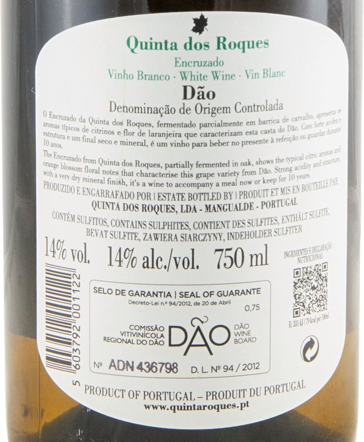 2024 Quinta dos Roques Encruzado branco