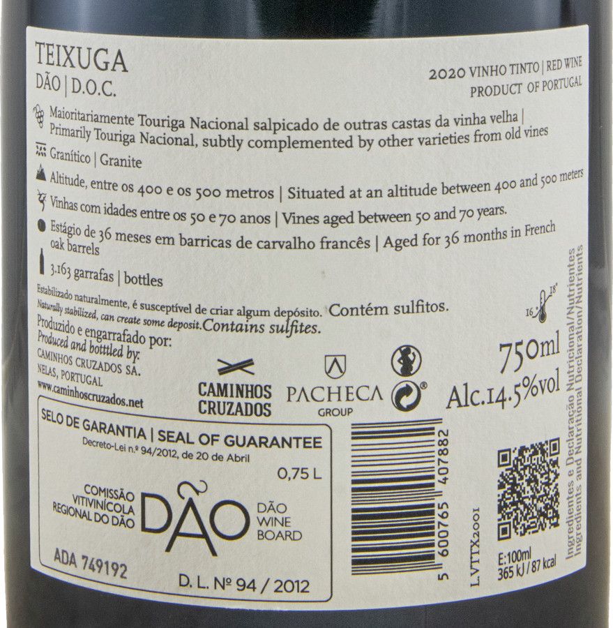 2020 Teixuga tinto