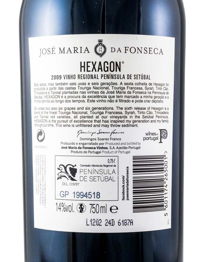 2009 José Maria da Fonseca Hexagon tinto