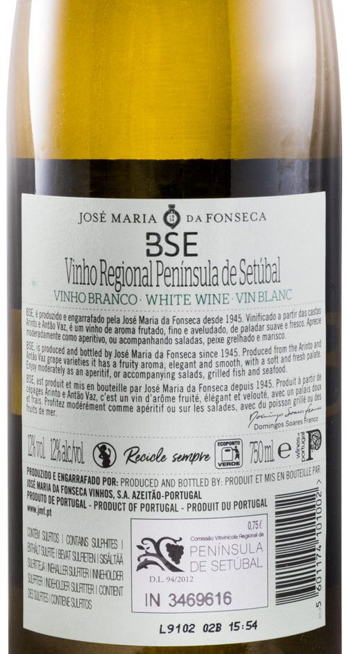 2018 José Maria da Fonseca BSE white