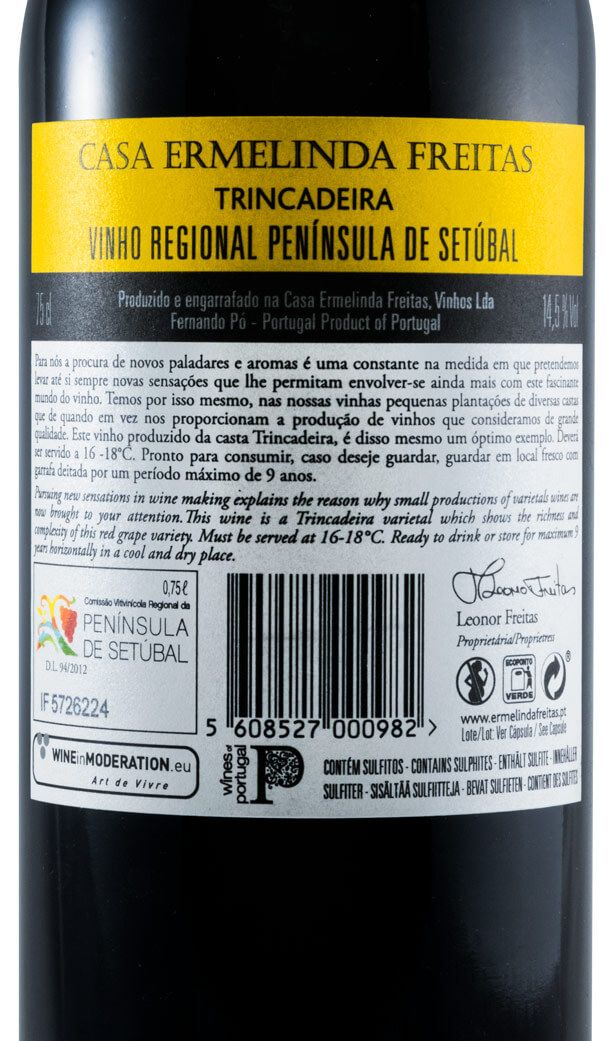 2016 Casa Ermelinda Freitas Trincadeira Reserva tinto