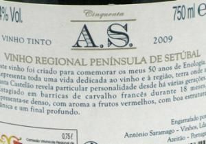 2009 A.S. Cinquenta tinto