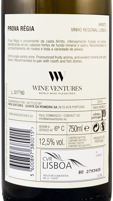 2016 Prova Régia Arinto branco