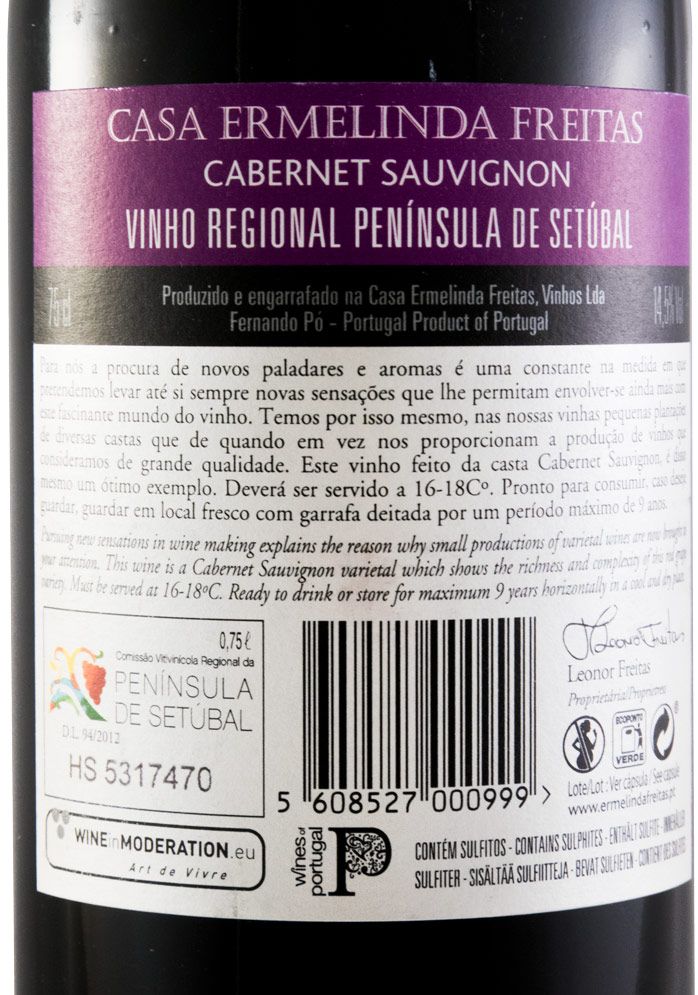 2014 Casa Ermelinda Freitas Cabernet Sauvignon Reserva tinto