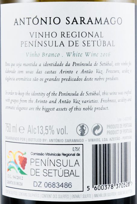 2016 António Saramago white