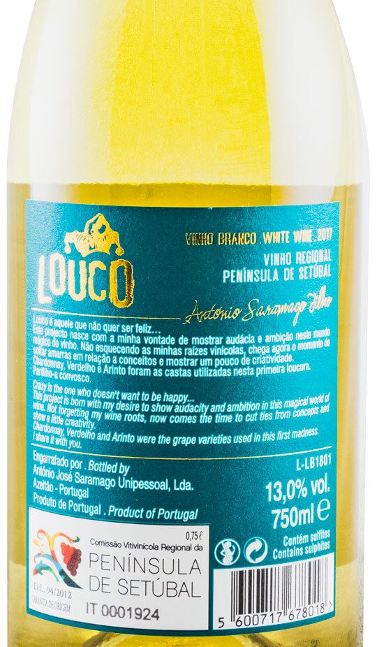 2017 António Saramago Louco white