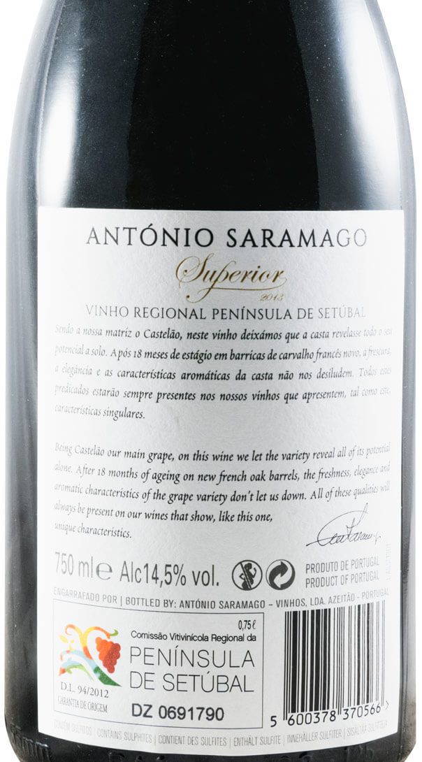 2013 António Saramago Superior red