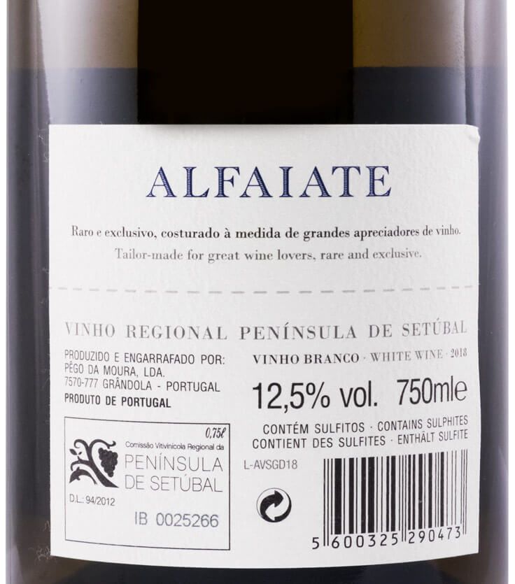 2018 Herdade do Portocarro Alfaiate branco