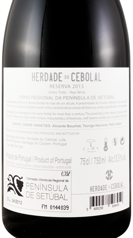 2013 Herdade do Cebolal Reserva red