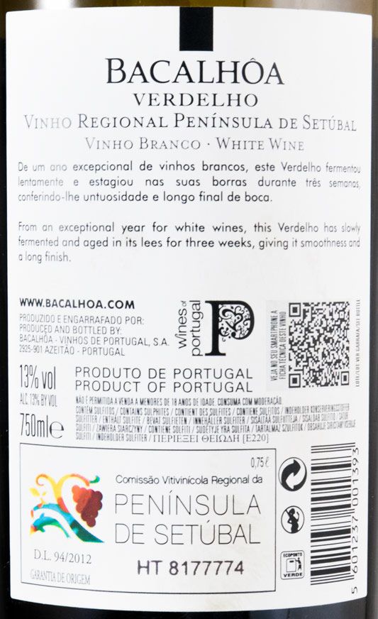 2016 Bacalhôa Verdelho white