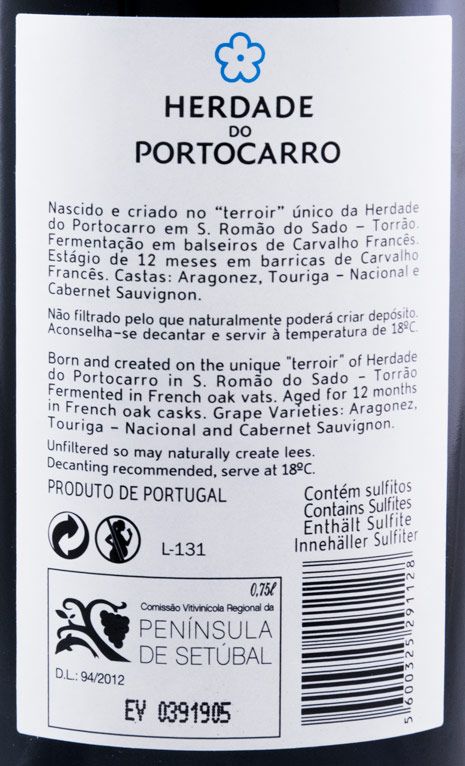 2013 Herdade do Portocarro red