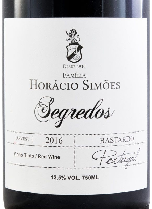 2016 Horácio Simões Segredos Bastardo tinto