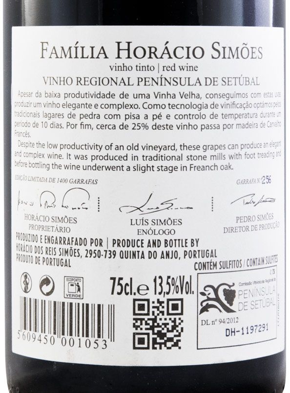 2016 Horácio Simões Segredos Bastardo tinto