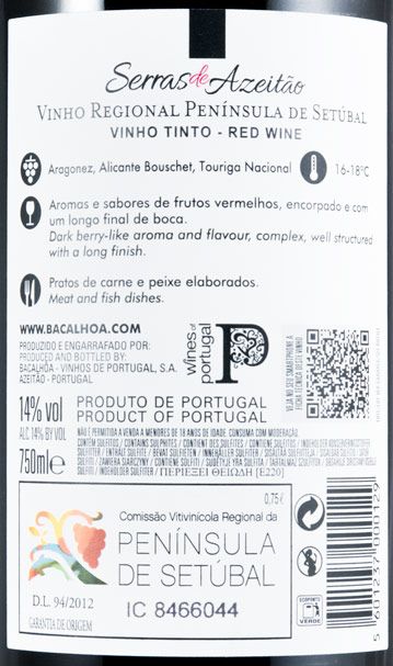2017 Serras de Azeitão tinto