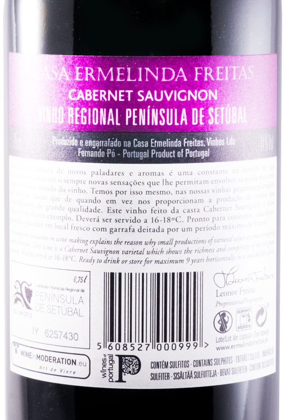 2015 Ermelinda de Freitas Cabernet Sauvignon Reserva tinto