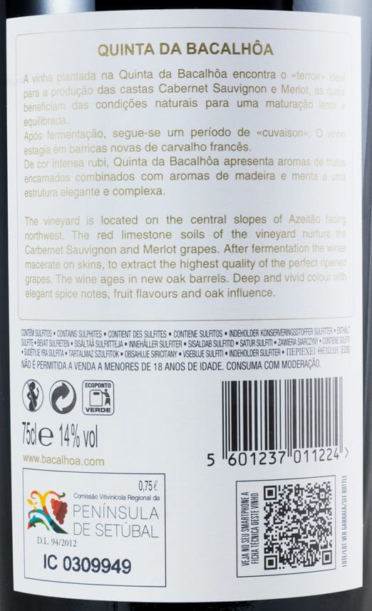 2015 Quinta da Bacalhôa tinto