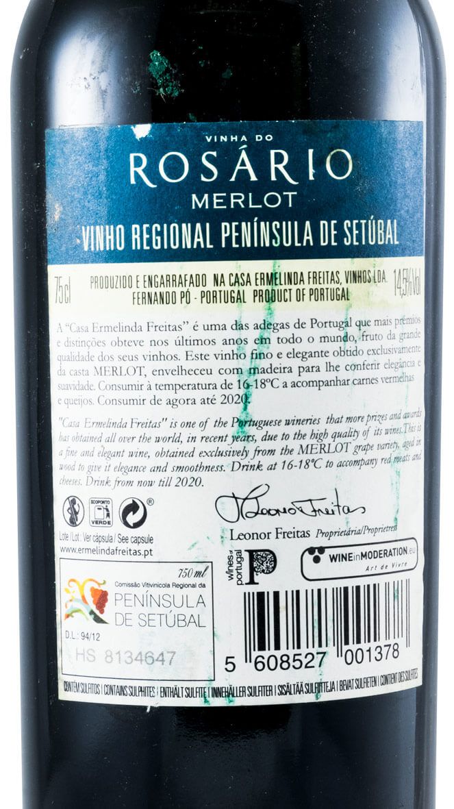 2015 Casa Ermelinda Freitas Vinha do Rosário red
