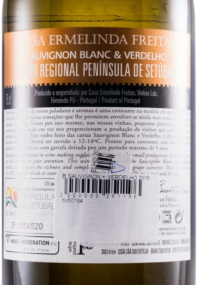 2016 Casa Ermelinda Freitas Sauvignon Blanc & Verdelho branco