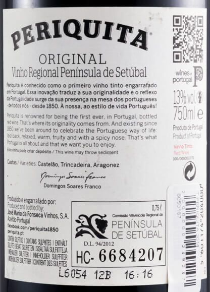 2014 José Maria da Fonseca Periquita tinto
