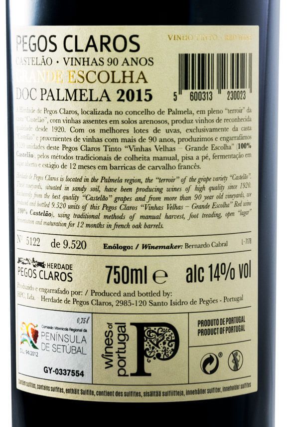 2015 Pegos Claros Grande Escolha Vinhas Velhas tinto