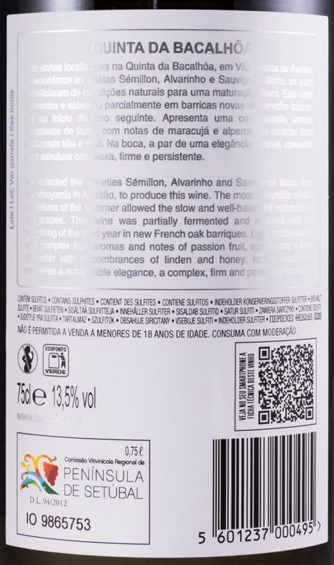 2018 Quinta da Bacalhôa white