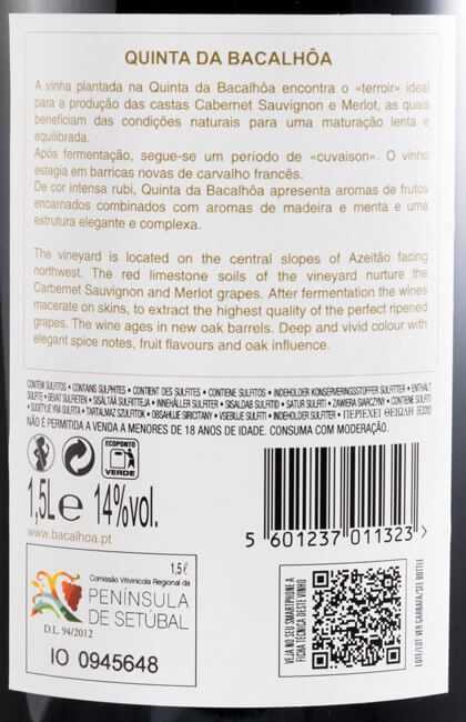 2015 Quinta da Bacalhôa tinto 1,5L