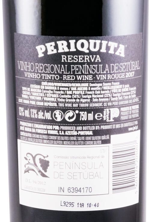 2017 José Maria da Fonseca Periquita Reserva tinto