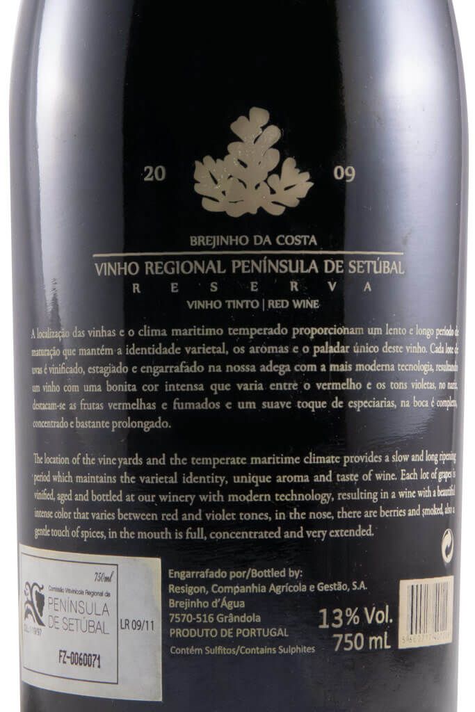 2009 Brejinho da Costa Reserva red