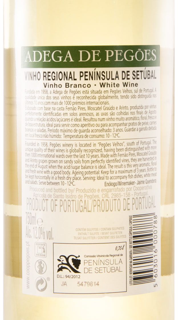 2019 Pegões Regional white