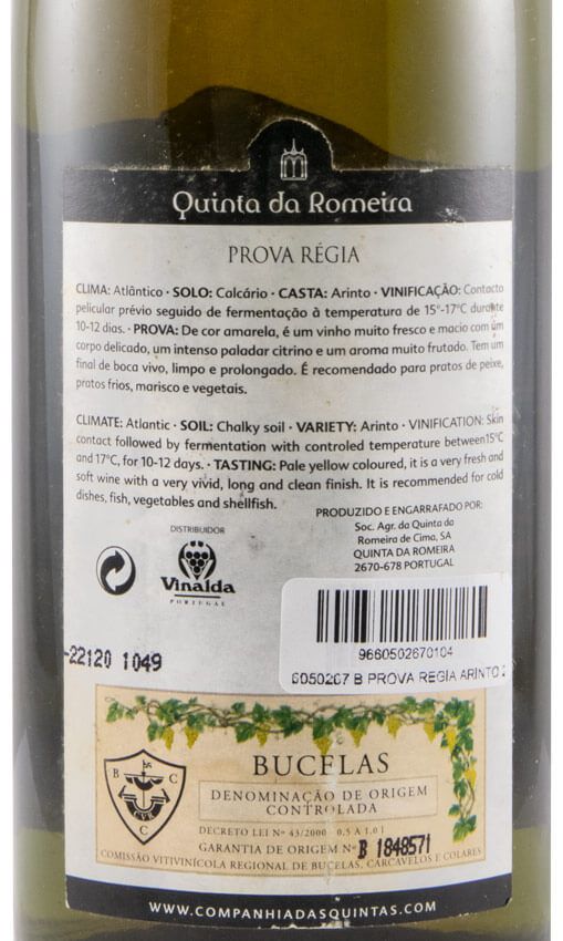 2001 Prova Régia Arinto branco