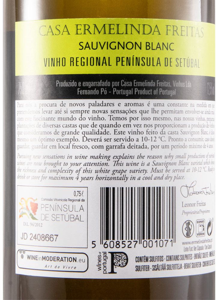 2019 Casa Ermelinda Freitas Sauvignon Blanc white