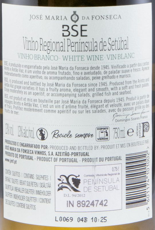 2019 José Maria da Fonseca BSE white