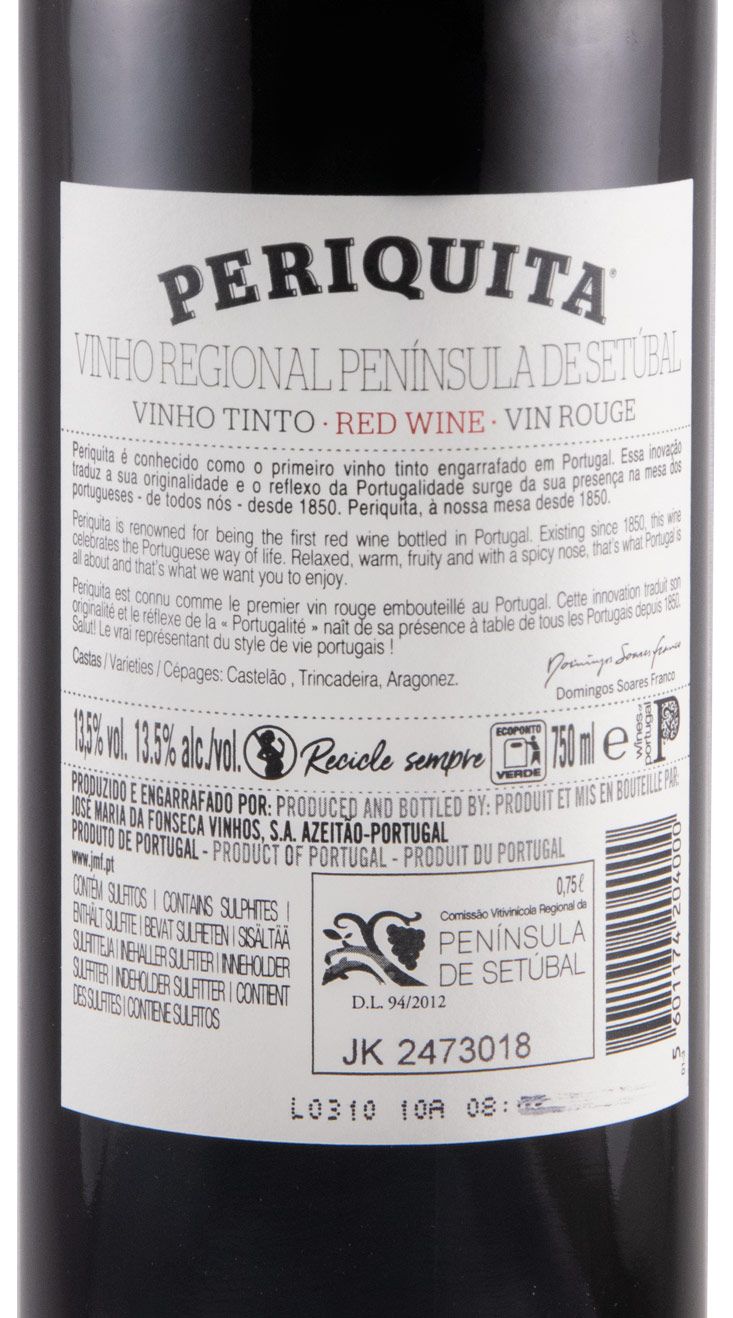 2019 José Maria da Fonseca Periquita red