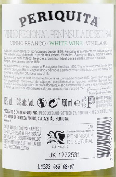 2019 José Maria da Fonseca Periquita white