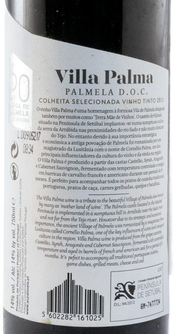 2013 Villa Palma red